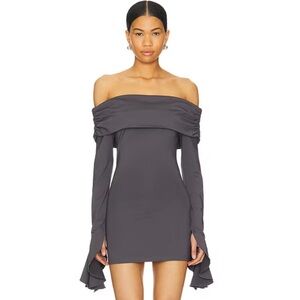 NWT superdown Yuka Mini Dress in Slate - XS